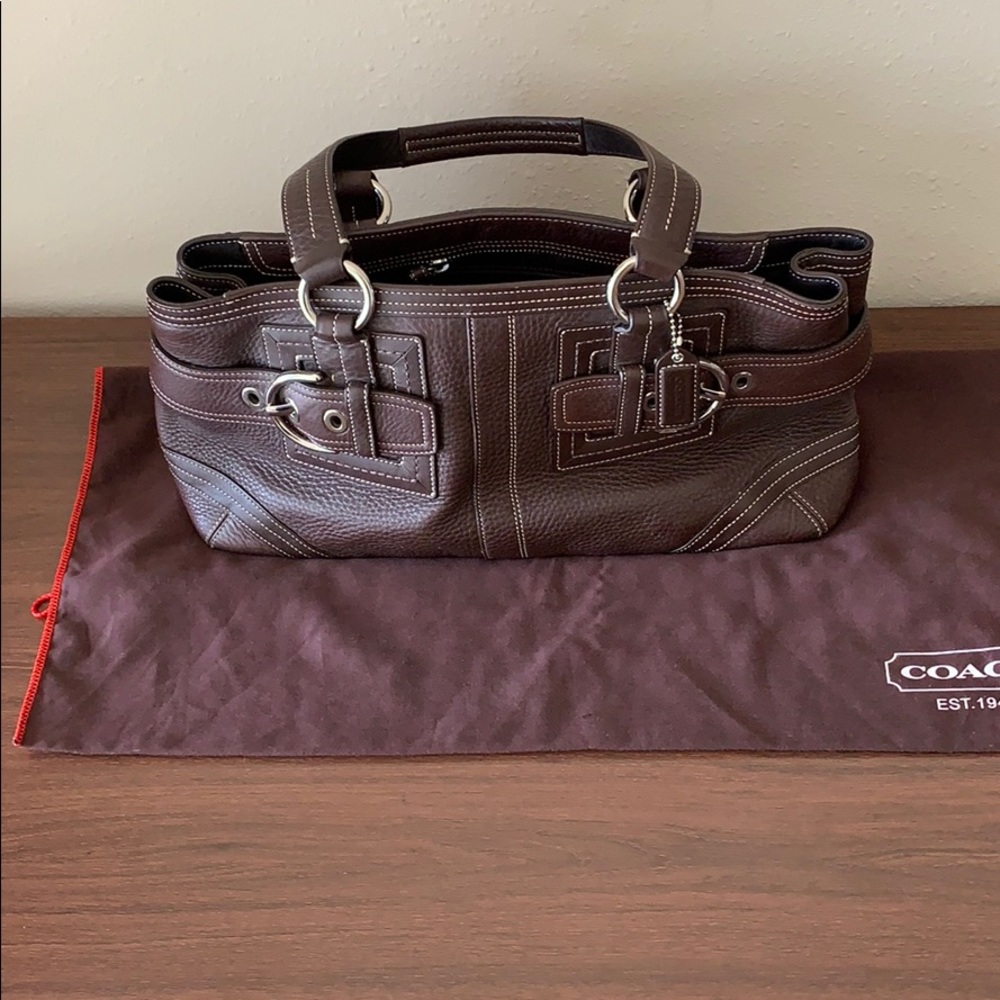 Coach Brown Leather Handbag